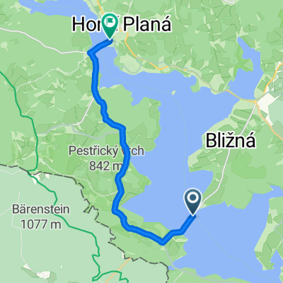 Milná, Frymburk do Horní Planá, Horní Planá