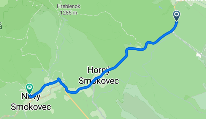 Cesta 537, Vysoké Tatry až Nový Smokovec, Vysoké Tatry