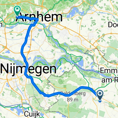 An der Wiese, Bedburg-Hau nach Utrechtseweg, Oosterbeek