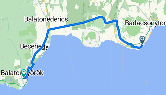 71-es főút, Badacsonytomaj - Csont Ferenc utca, Balatongyörök
