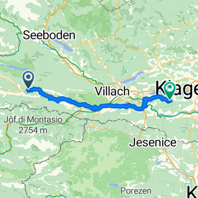 Alte B Untervellach, Hermagor-Pressegger See nach Plescherken, Keutschach am See