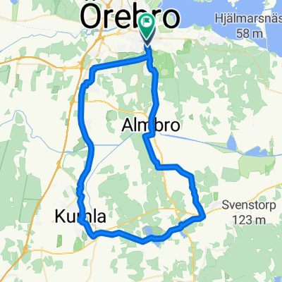 Tybblegatan, Örebro to Almbyplan, Örebro