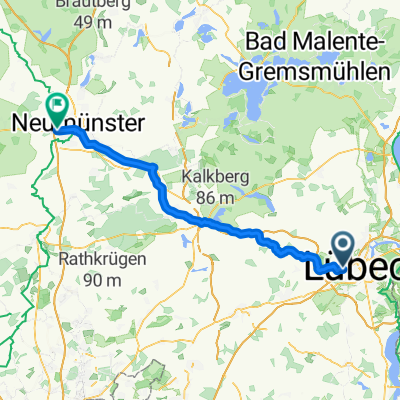 Steinrader Damm, Lübeck nach Gartenweg, Wasbek