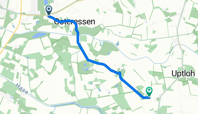 Justus-von-Liebig-Straße, Essen (Oldenburg) nach Hammoor, Essen (Oldenburg)