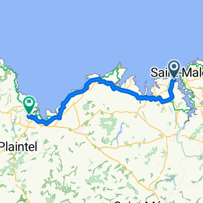 Rue Henri Maulion, Dinard nach Rue Notre-Dame, Saint-Brieuc