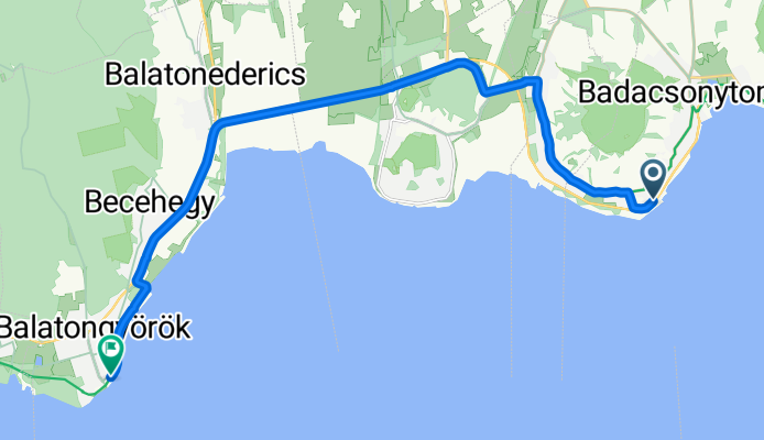 Egry József sétány, Badacsonytomaj - Balaton utca, Balatongyörök