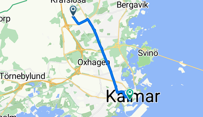 Franska vägen, Kalmar to Möreleden, Kalmar