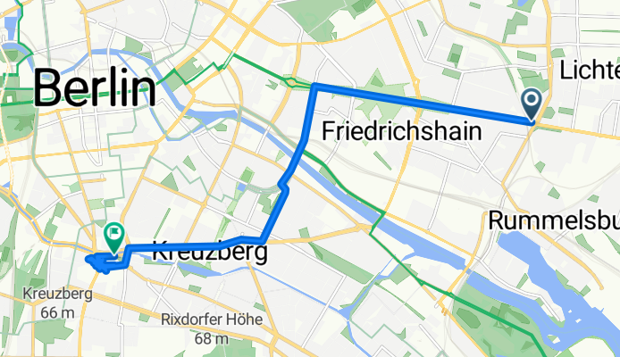 Frankfurter Allee nach Johanniterstraße