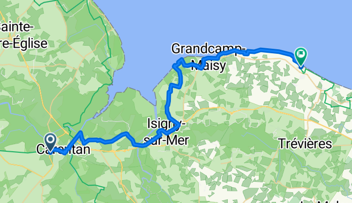 Route Américaine, Carentan-les-Marais to Rue de la Hérode, Vierville-sur-Mer