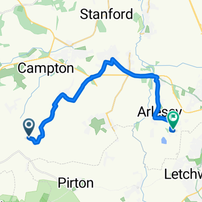 Greenfields, Hitchin to Dickens Boulevard, Hitchin