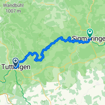 Obere Hauptstraße, Tuttlingen to Donauradweg (D6), Sigmaringen