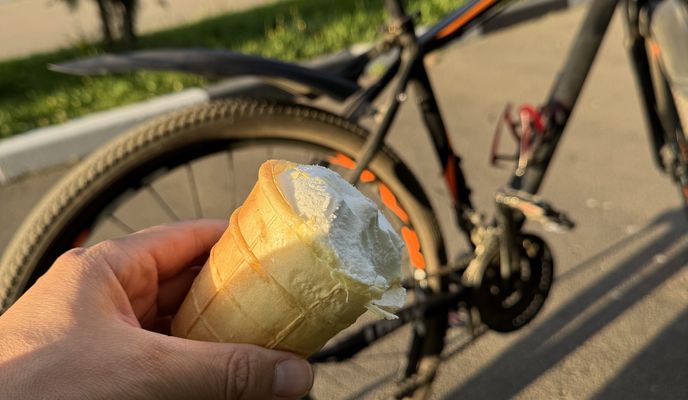Foto 1 der Bikemap-Route "Комсомольская улица, Новомосковск до Зелёная улица, Новомосковск"
