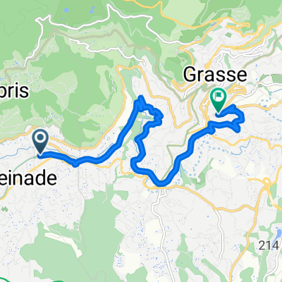 Avenue de Boutiny, Peymeinade à Avenue Pierre Sémard, Grasse