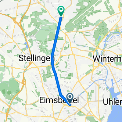 Eimsbüttel, Hamburg nach Tibarg, Hamburg