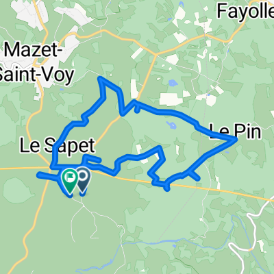 Route de la Détourbe, Mazet-Saint-Voy à Route de la Détourbe, Mazet-Saint-Voy