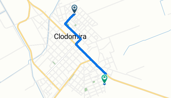 Ruta desde Moreno Saravia