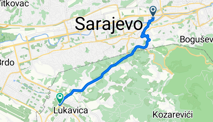 Route from Vrbanja 1, Sarajevo