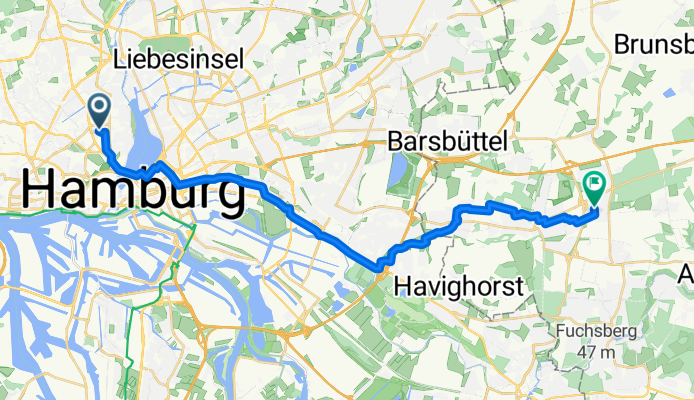 Rutschbahn, Hamburg nach Op den Stüben, Reinbek