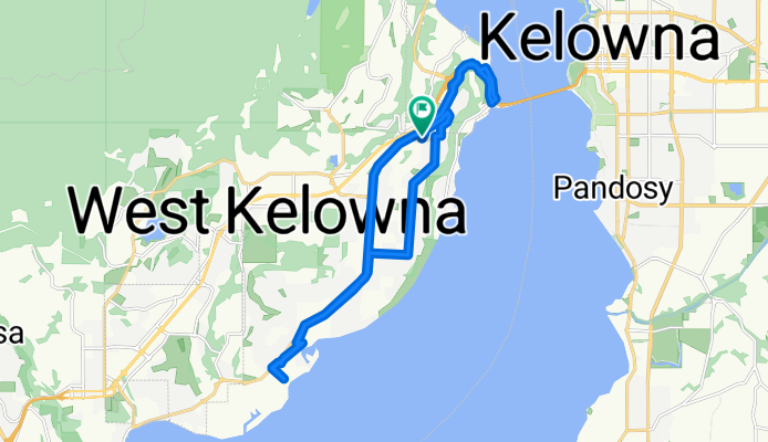 Keefe Rd, West Kelowna to Keefe Rd, West Kelowna