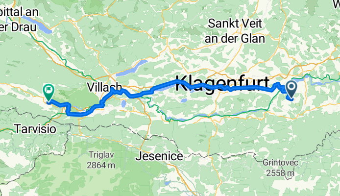 Von Sankt Kanzian am Klopeiner See bis Nötsch im Gailtal