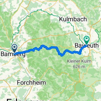 Bamberg nach Hohenzollernplatz
