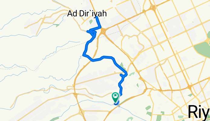 Wady Hanifah St, الرياض to امارة منطقة الرياض