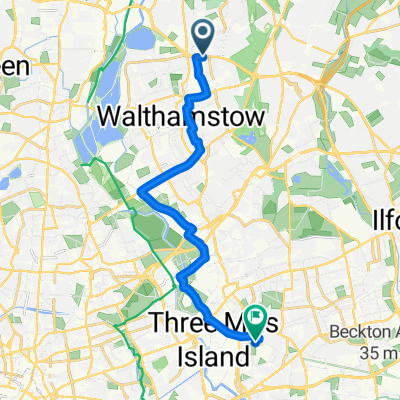 Garner Road, London to Springfield Road, London