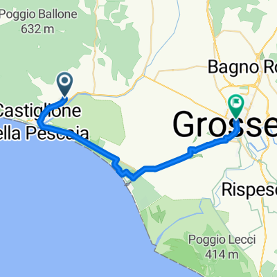 Castiglione della Pescaia nach Piazza Guglielmo Marconi, Grosseto