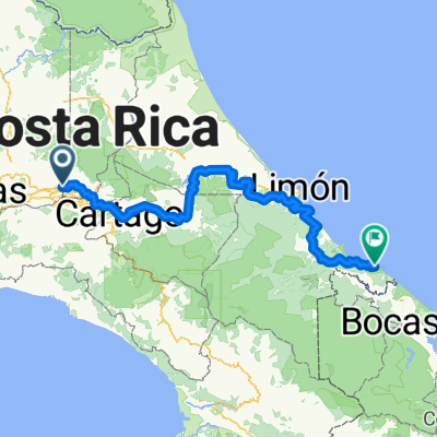 Route to Playa Manzanillo