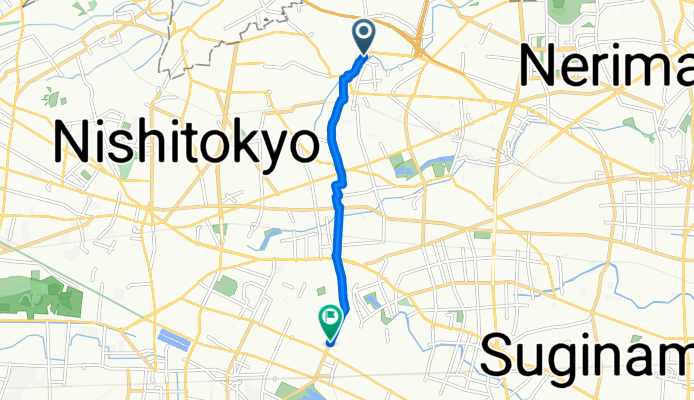大泉学園町1丁目, 練馬区へ吉祥寺東町1丁目, 武蔵野市