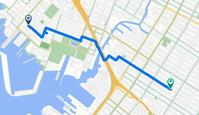 Dikeman St, New York to 11th St, New York