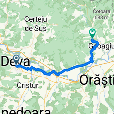 Piața Victoriei, Deva à Acces cascadă, Geoagiu