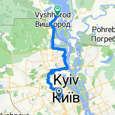 Zhylianska Street, Kyiv to Р-69, Vyshhorod