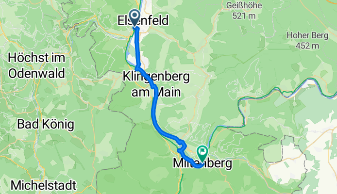 Von Obernburg am Main bis Miltenberg