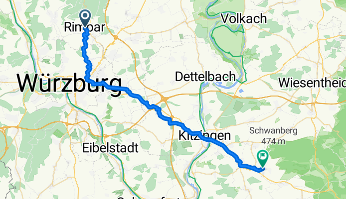 Von Rimpar bis Iphofen