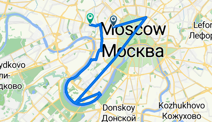 улица Спиридоновка, Москва до улица Красная Пресня, Москва