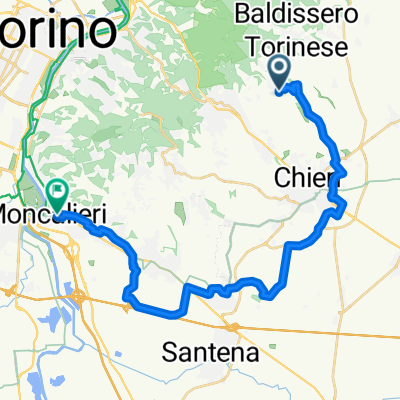 Da Via Baldissero a Piazza Amedeo Ferdinando