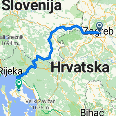Zavrtnica, Zagreb to Kras