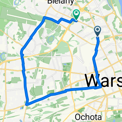 al Jana Pawła II, Warszawa do Elbląska, Warszawa