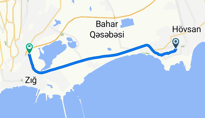 Hövsan high way - Baku Bus - relaxed route