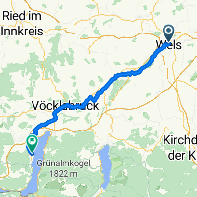 Von Wels bis Attersee am Attersee