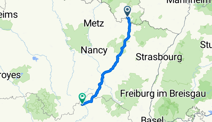Saarbrücken - Bains-les-Bains