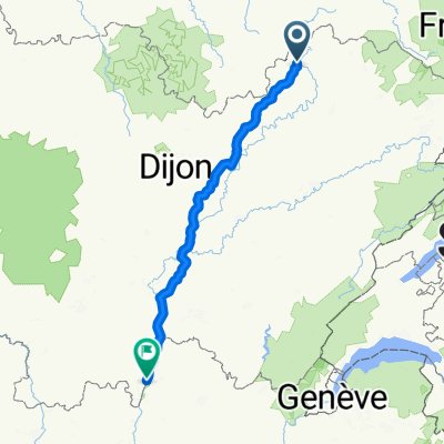 Bains-les-Bains - Verdun-sur-le-Doubs