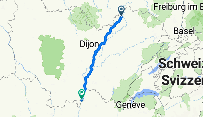 Bains-les-Bains - Verdun-sur-le-Doubs