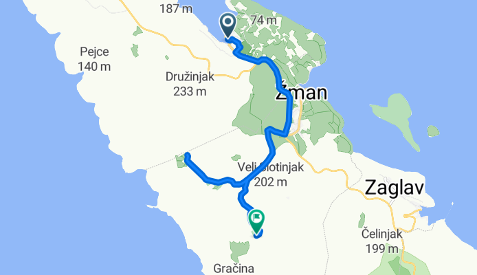 Staza br.8 Luka-Žman-Slotino polje-Glavočevo polje-Malo jezero-Veliko jezero