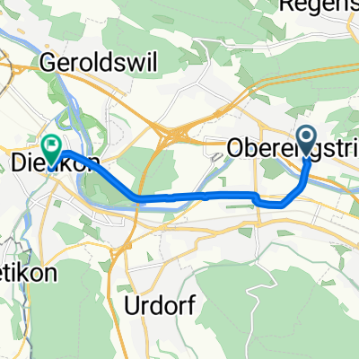 Rauchackerstrasse, Oberengstringen nach Löwenstrasse, Dietikon