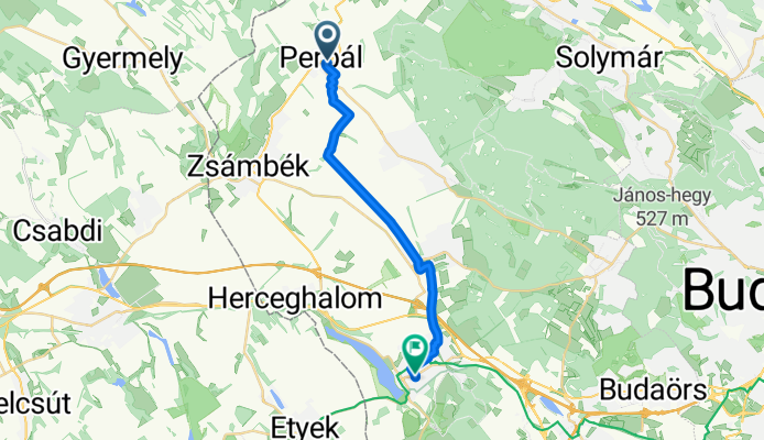 Szabadság utca, Perbál to Szabadság út, Biatorbágy