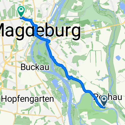 Route in Magdeburg