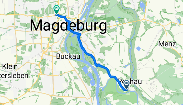 Route in Magdeburg