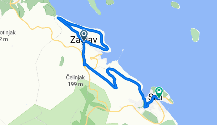 Staza br.9 Zaglav-oko Zaglavskog vrha-oko Rebara-Sali